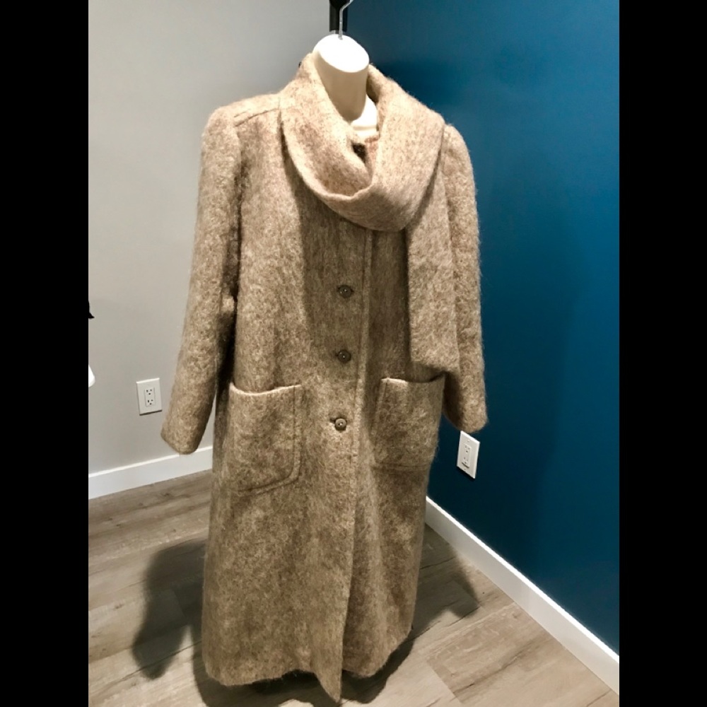 Vintage Mohair coat Union Made ILGWU - Picture 14 of 15
